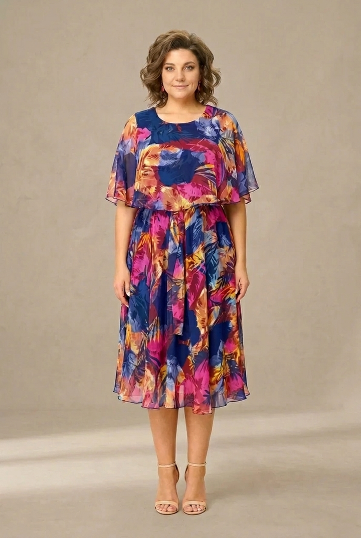 Aitana | Vibrantly Printed Midi Dress