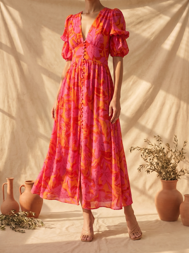 Harmony Maxi Dress in Solar Glow