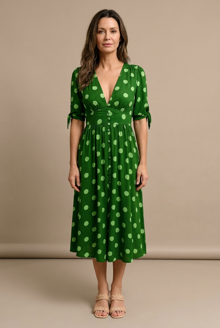 Valentina™ | Chic Polka Dot Dress