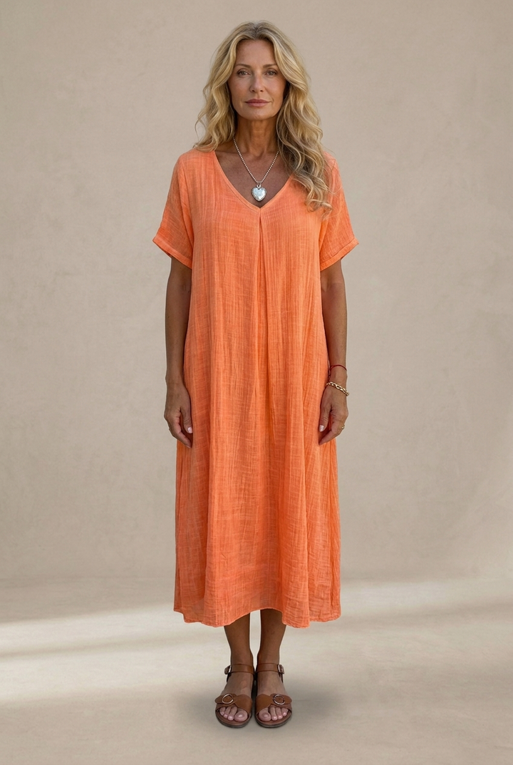 Marisol | Flowing V-Neck Maxi Dress