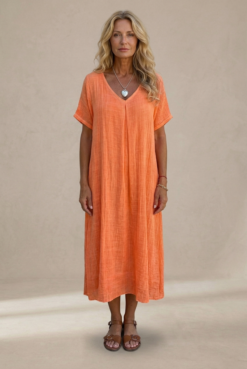 Marisol | Flowing V-Neck Maxi Dress