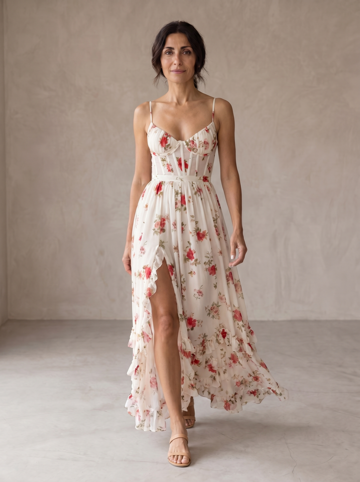 Scarlett | Enchanting Floral Midi Dress