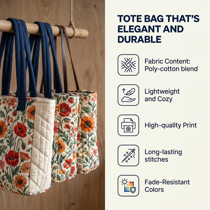 Sea Turtle Seashell | Quilted Tote Bag
