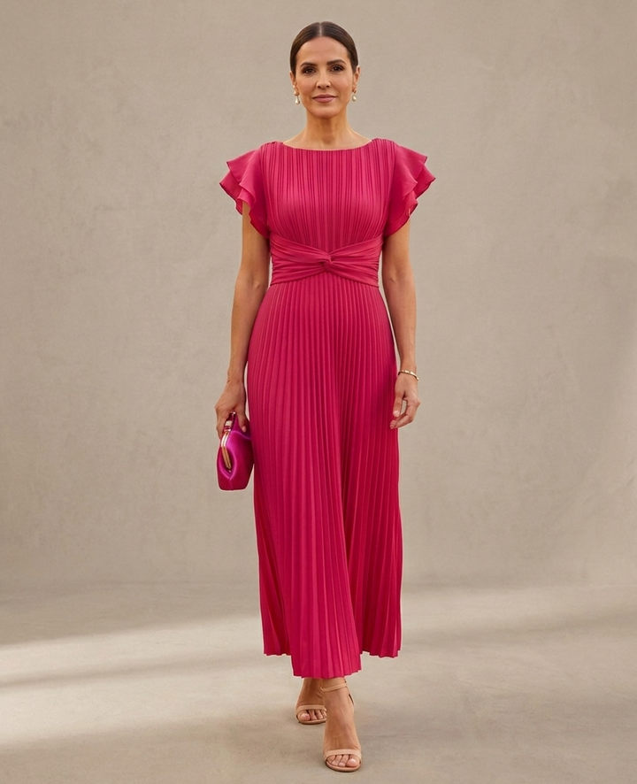 Paloma | Elegant Maxi Pleated Evening Gown