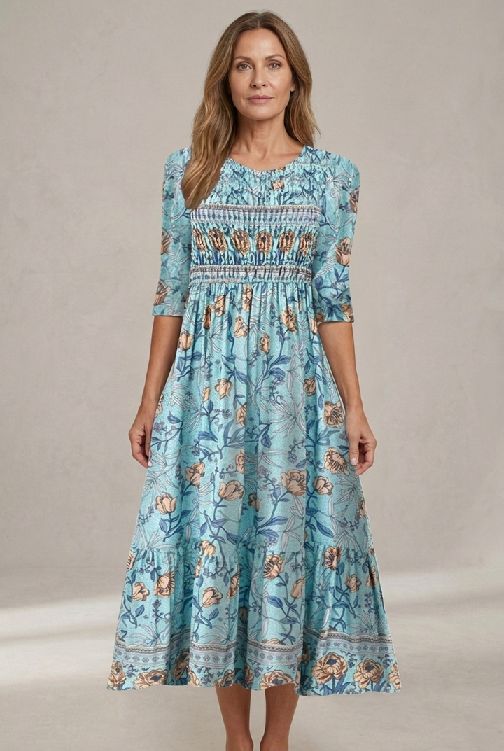 Florence | Elegant Floral-Inspired Flowing Dress
