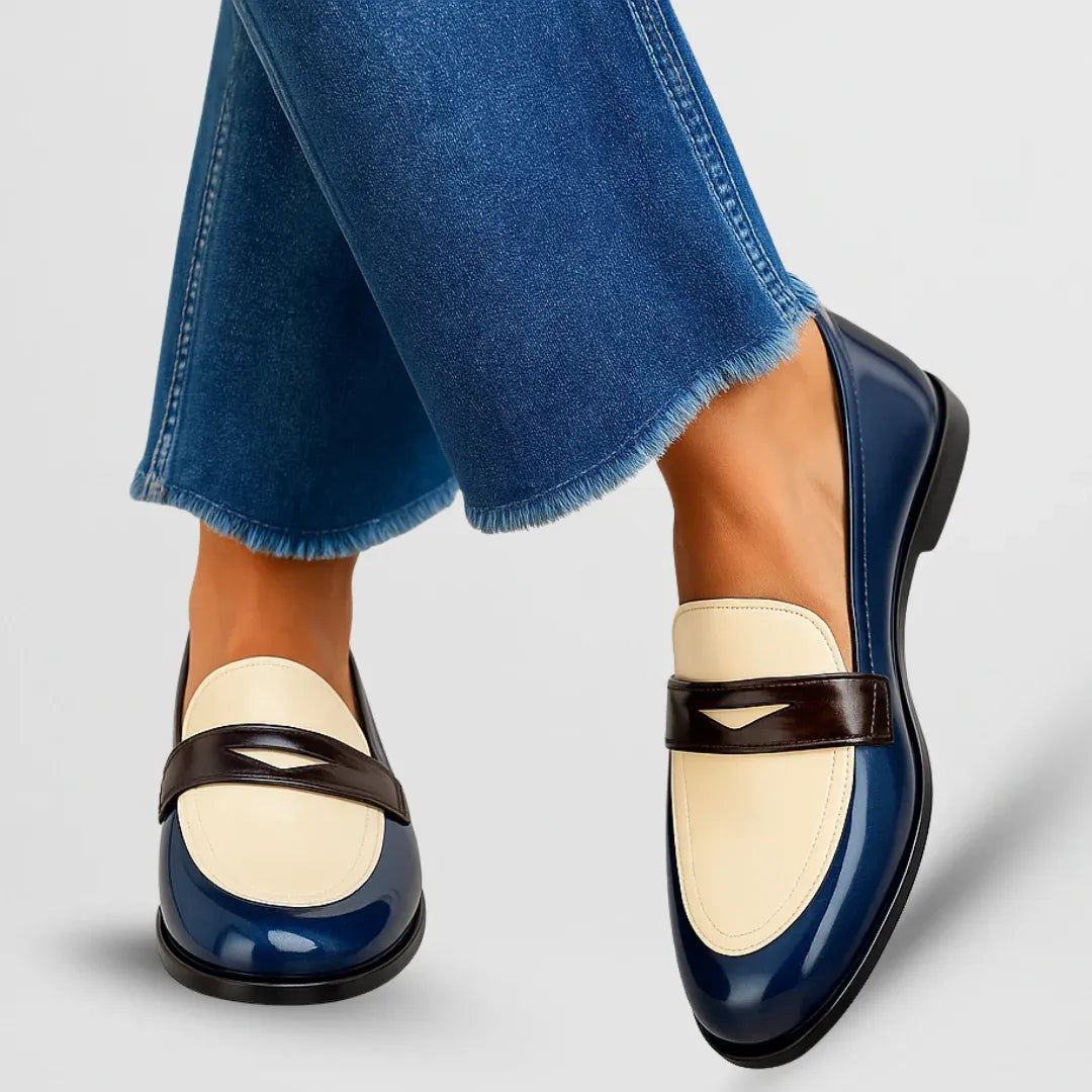 Amalia - Stylish Bicolour Loafers