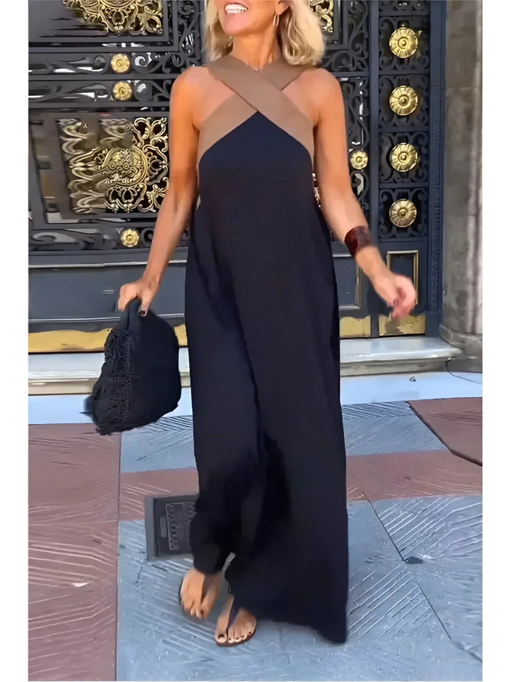 Quirine™ | Elegant Wrap-Front Maxi Dress