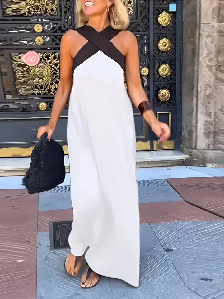 Quirine™ | Elegant Wrap-Front Maxi Dress