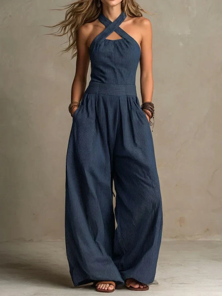 Ariana | Elegant Jumpsuit With Crossed Neckline