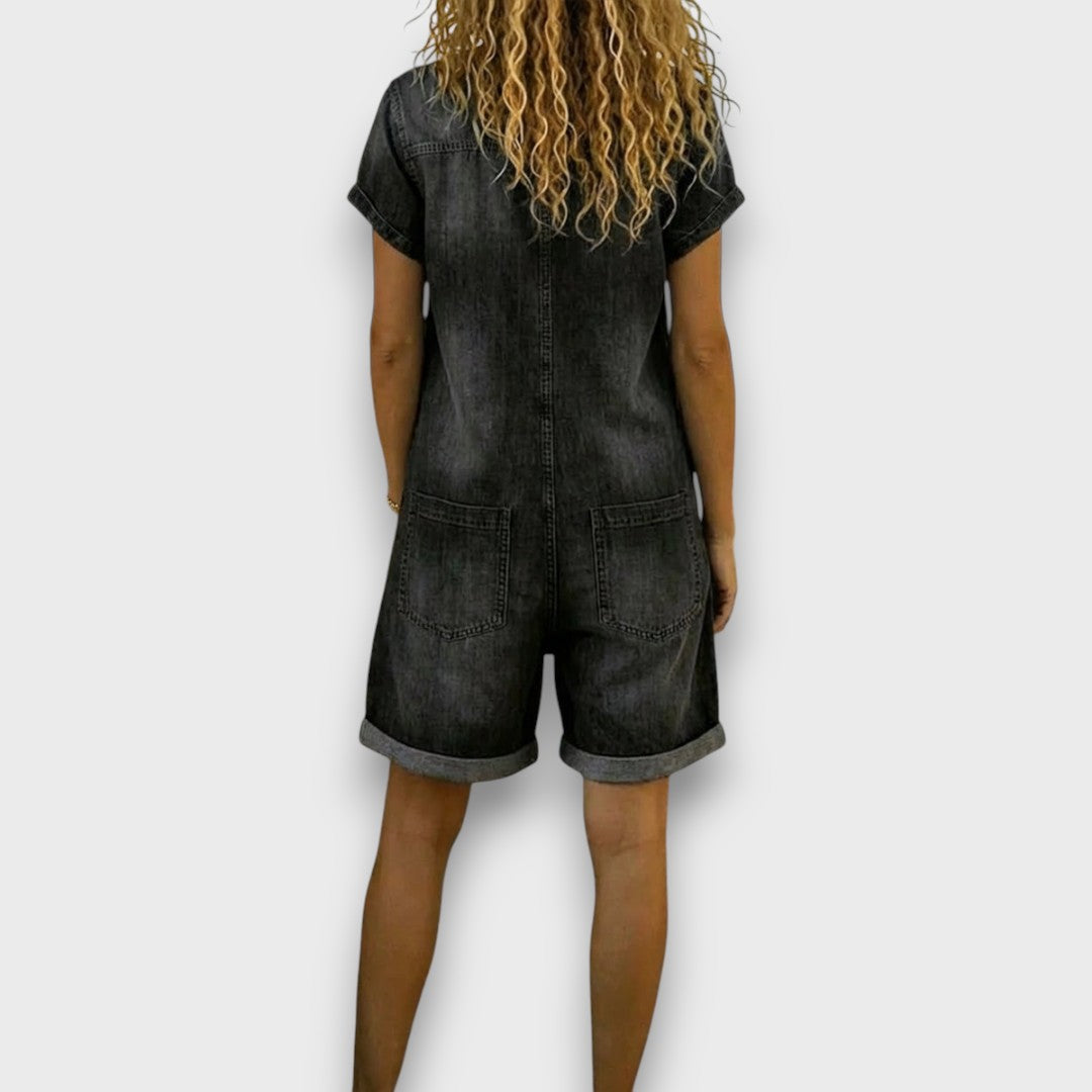 Saylor | Retro-Inspired Cotton Denim Overalls