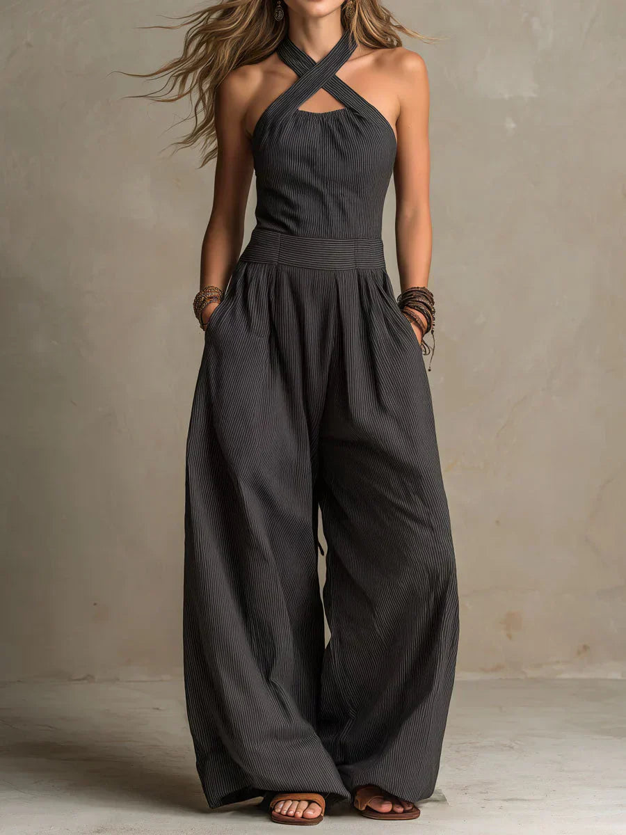 Ariana | Elegant Jumpsuit With Crossed Neckline