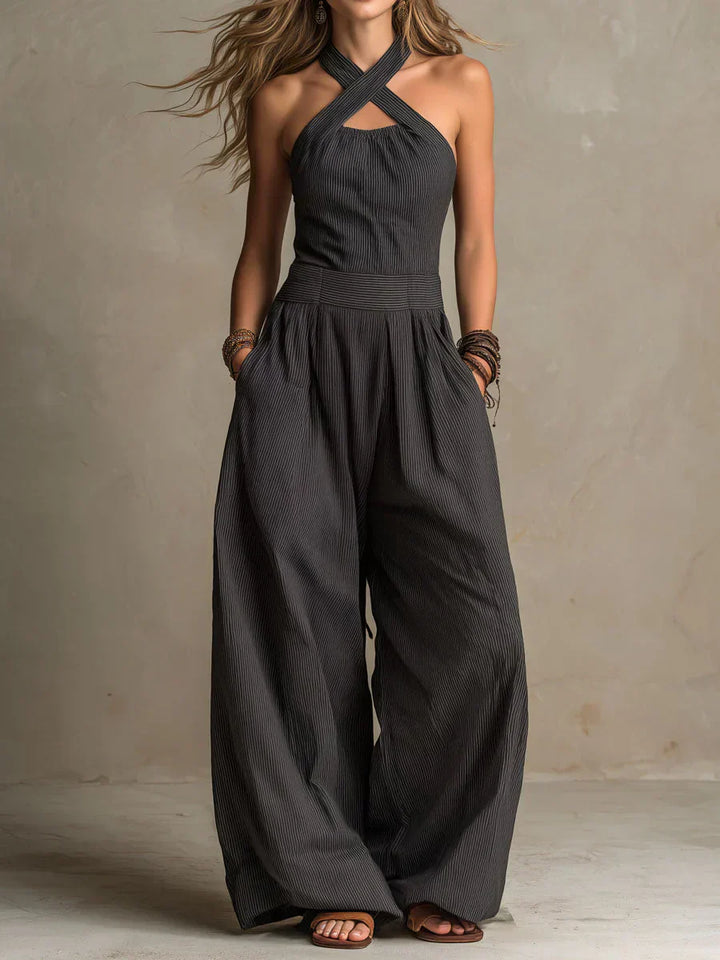Ariana | Elegant Jumpsuit With Crossed Neckline