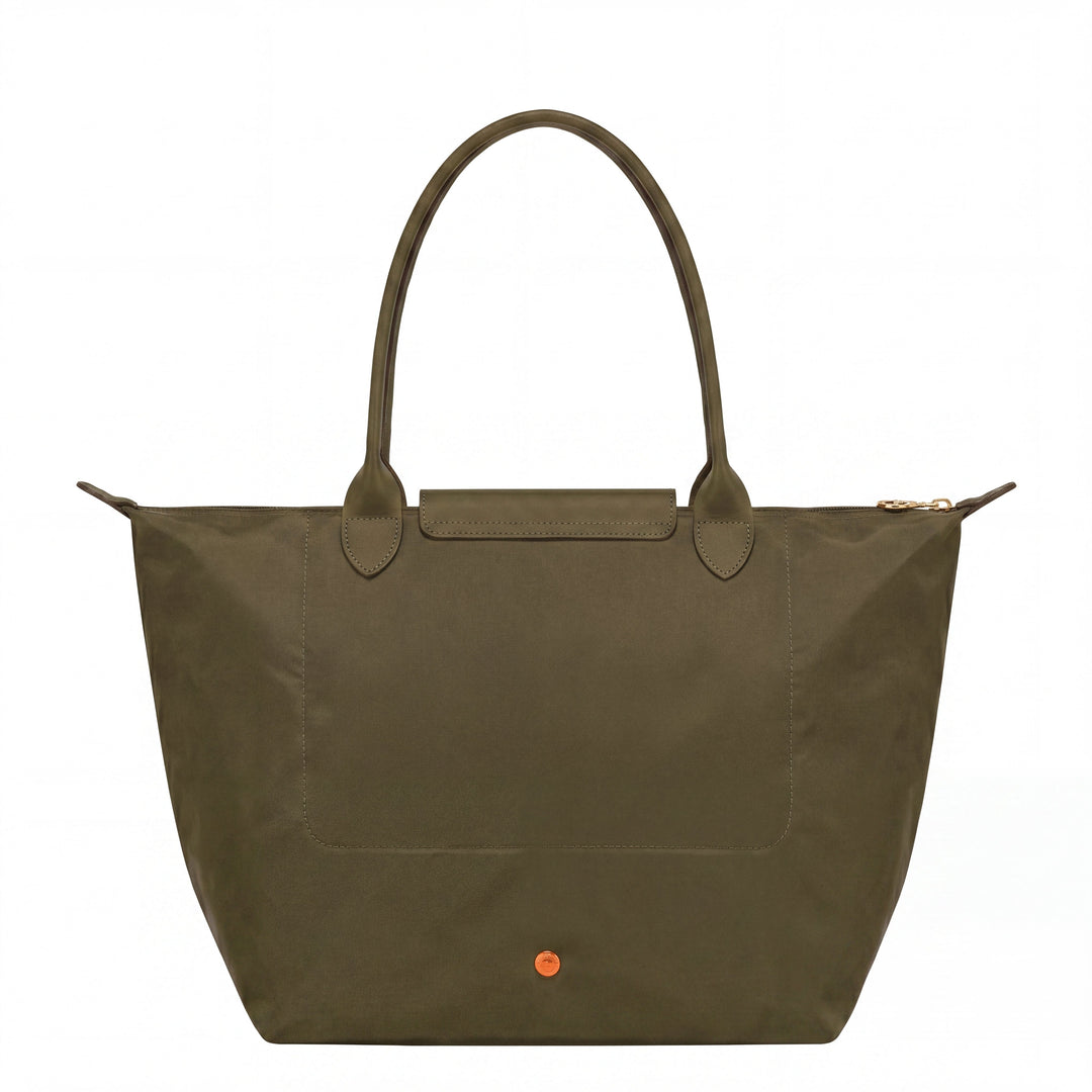 Deluxe Khaki Green Large Tote Bag