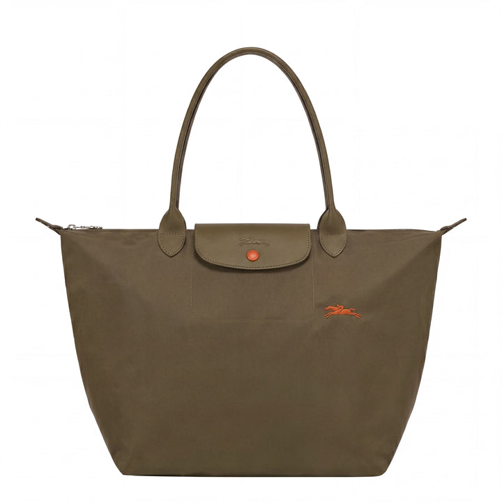 Deluxe Khaki Green Large Tote Bag