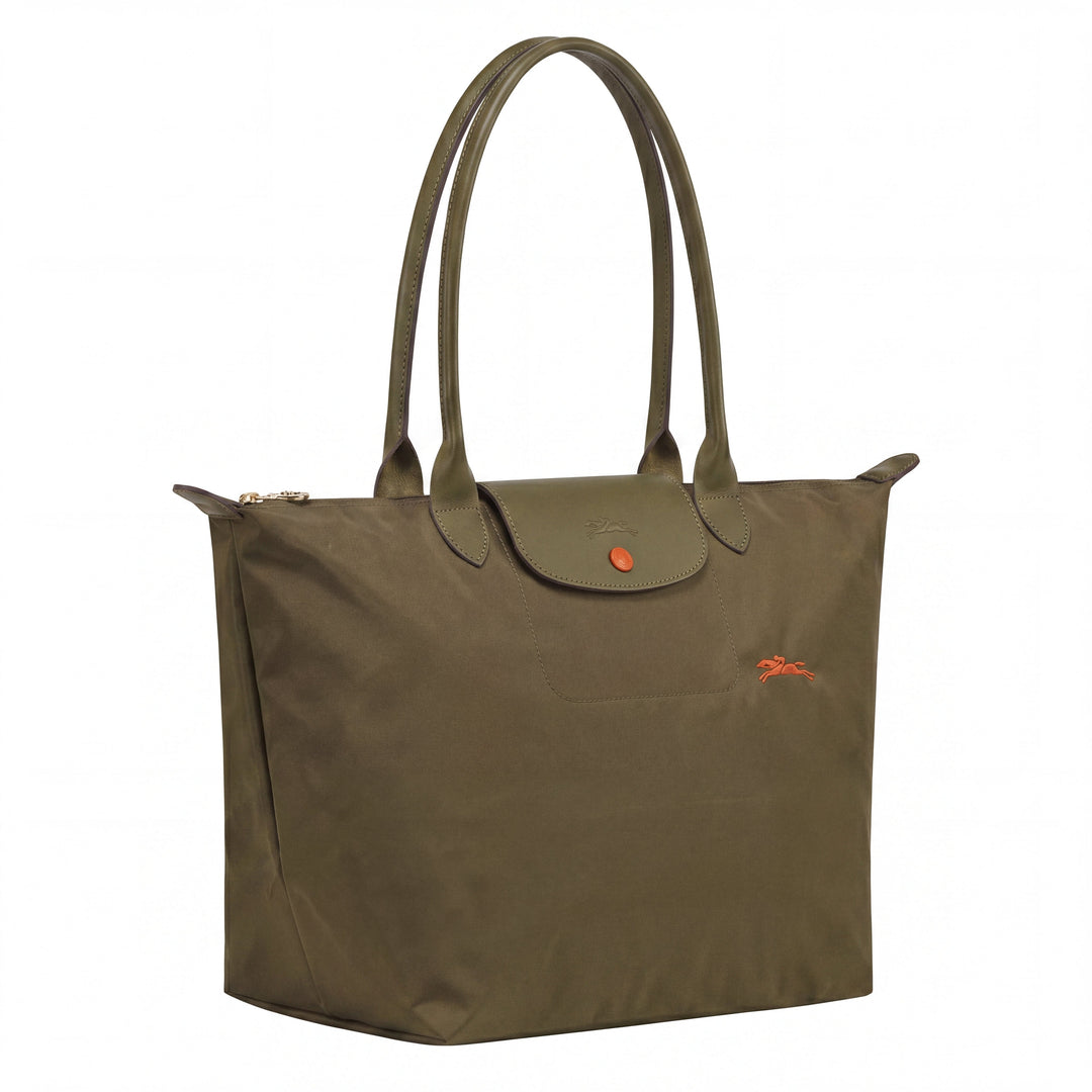 Deluxe Khaki Green Large Tote Bag