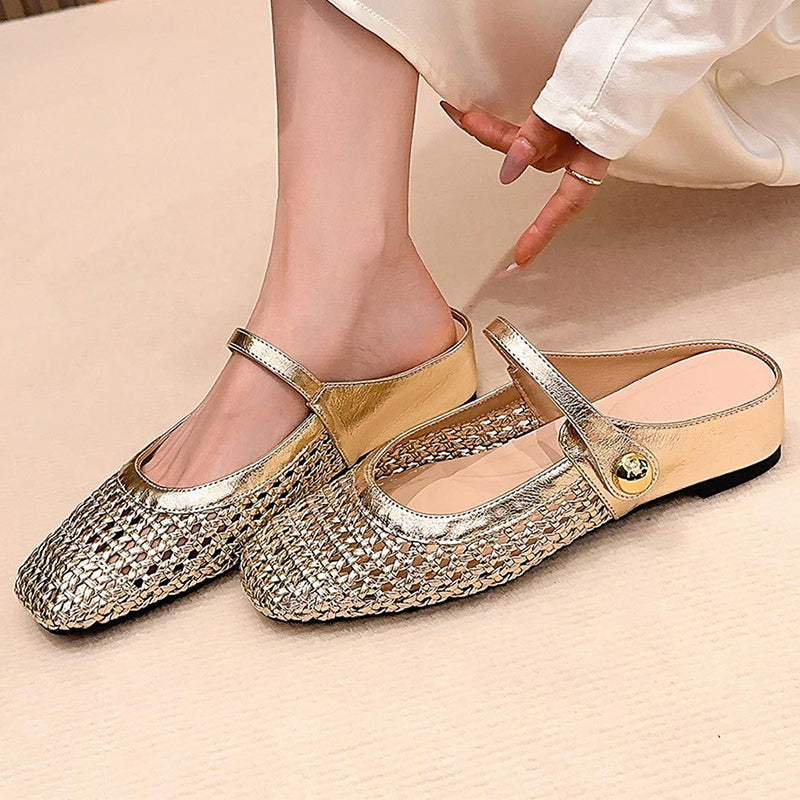 Bella | Heel-Free Mary-Jane Mules