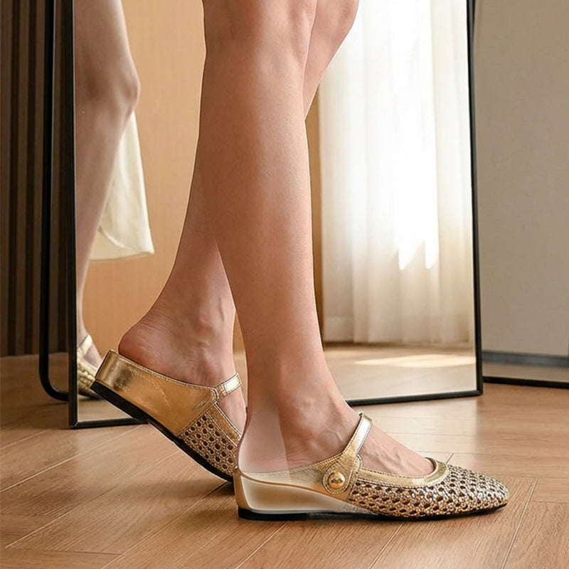 Bella | Heel-Free Mary-Jane Mules