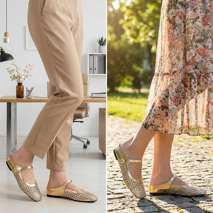 Bella | Heel-Free Mary-Jane Mules