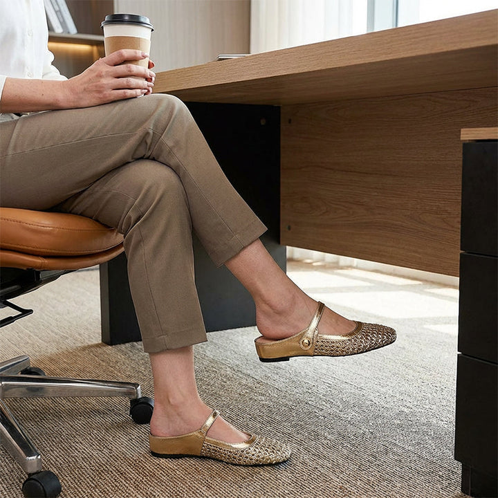 Bella | Heel-Free Mary-Jane Mules