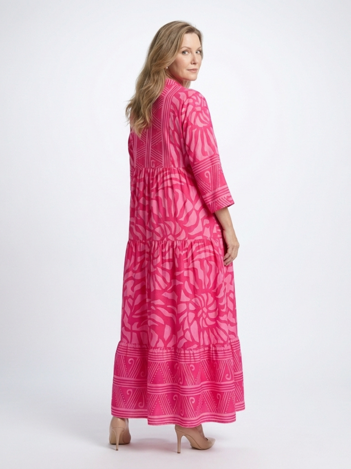 Marielle | Midi Dress with Button Front