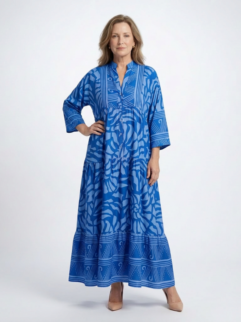 Marielle | Midi Dress with Button Front