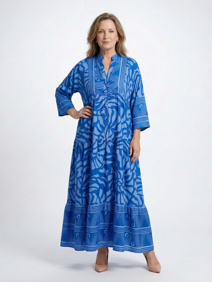 Marielle | Midi Dress with Button Front