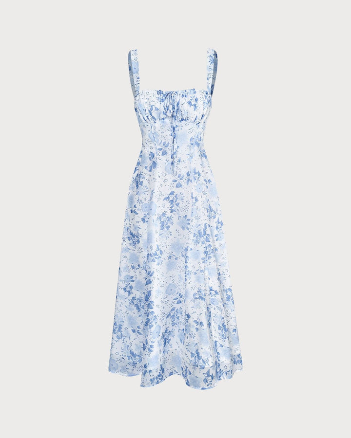 Blue Floral Dress