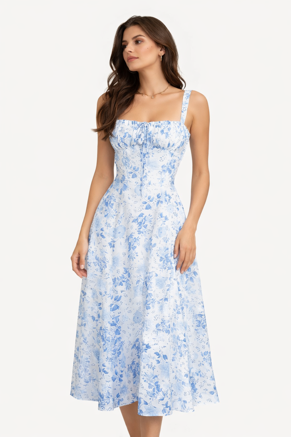 Blue Floral Dress