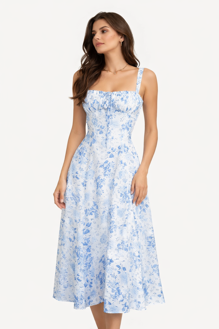 Blue Floral Dress