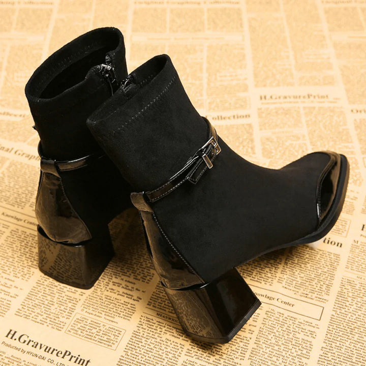 Avenor - Buckled Suede Ankle Boots